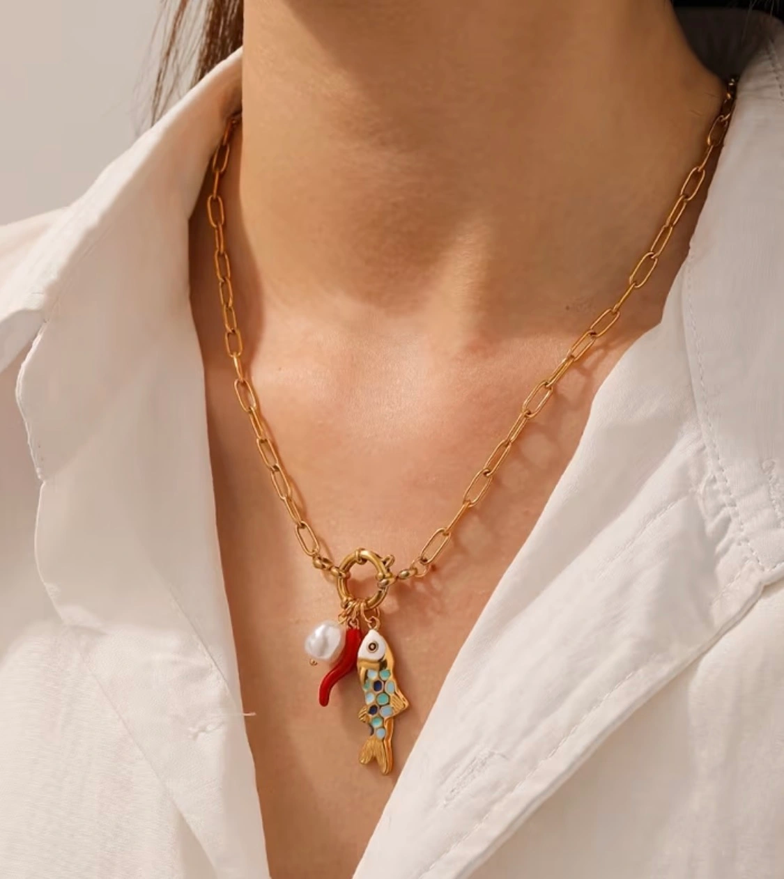 Collar Amuleto del Mar